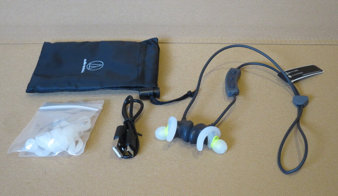 ファクトリーアウトレット audio-technica SONICSPORT ワイヤレスイヤホン 防水 スポーツ向け Bluetooth